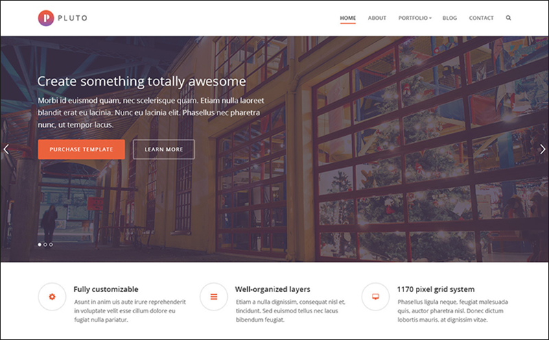 Parallax HTML Portfolio Template