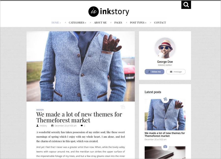 Personal, News, Blog WordPress Theme