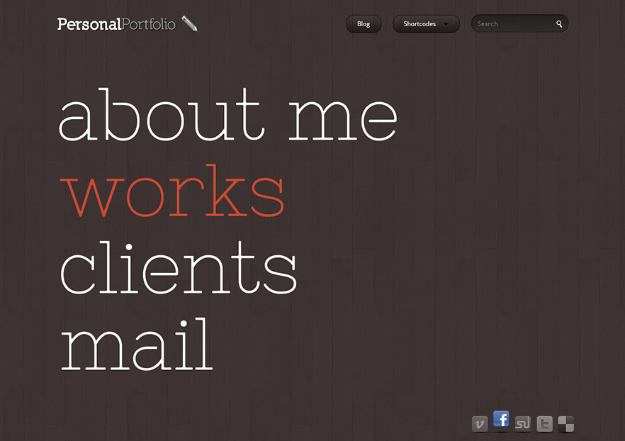 Personal Portfolio Creative Website Template