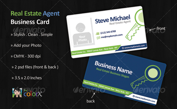 Real Estate Agent Business Card Template