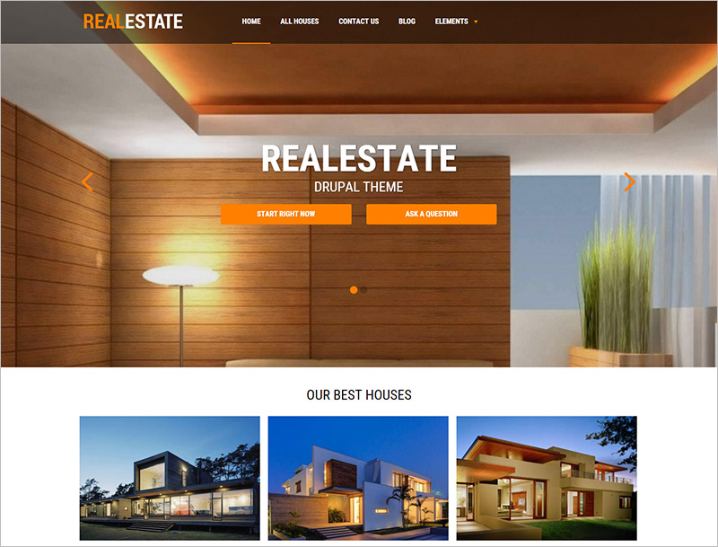 Real Estate Business Drupal Template
