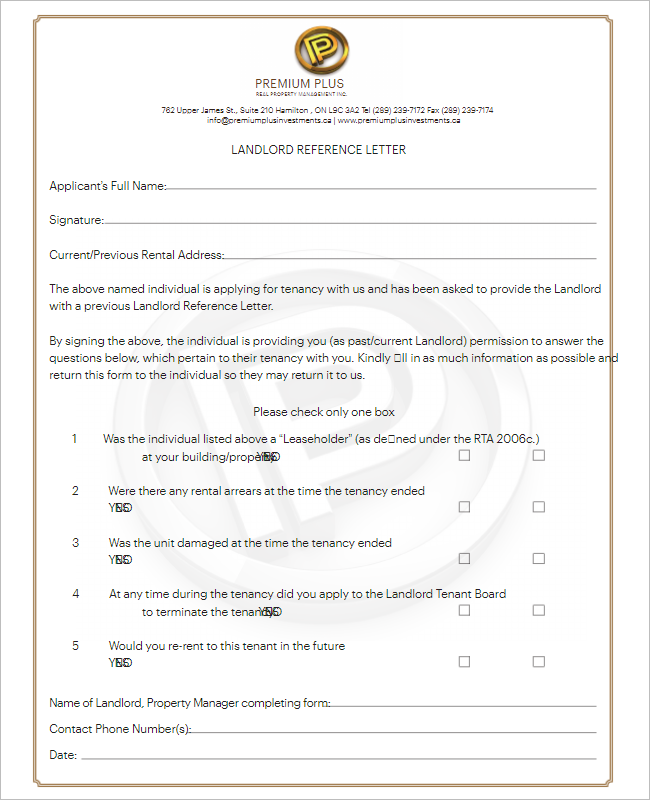 Reference Letter Template For Teacher