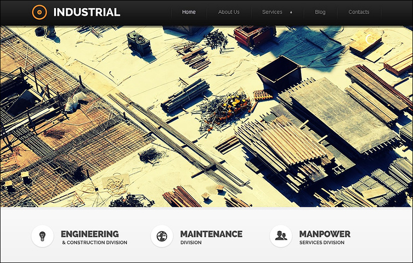 Responsive Design Industrial Joomla Template