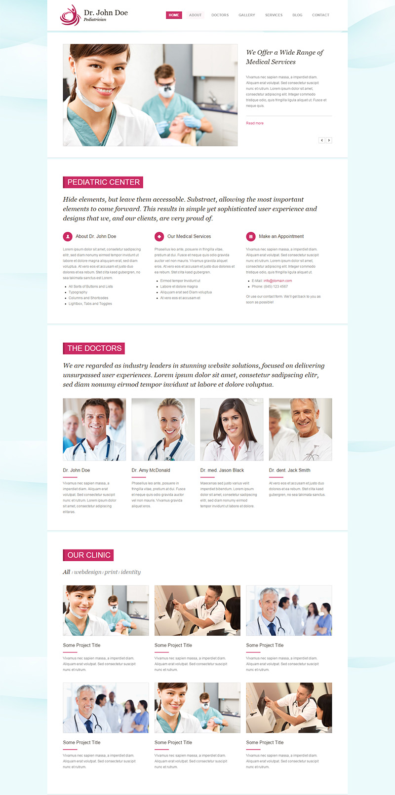 Responsive Drupal One-page Health Template