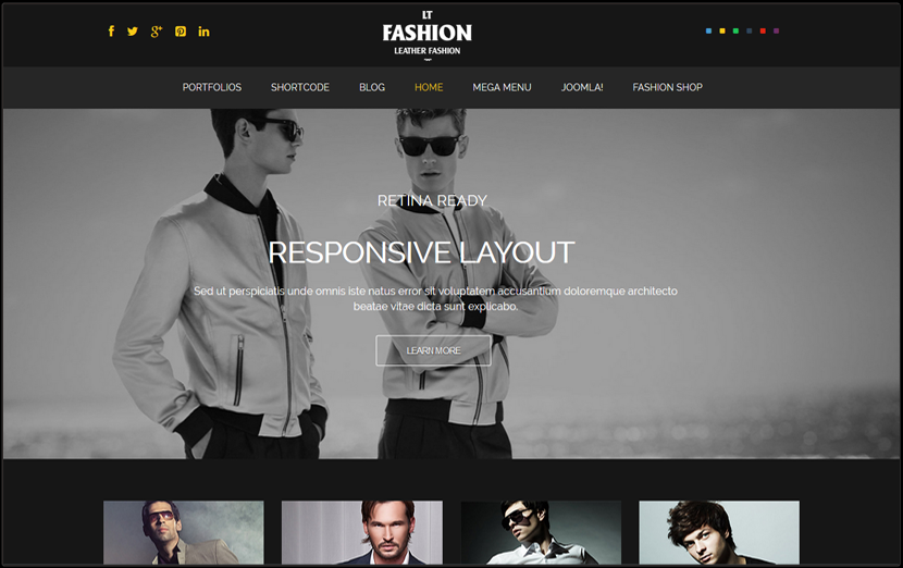 Responsive Fashion Joomla Theme