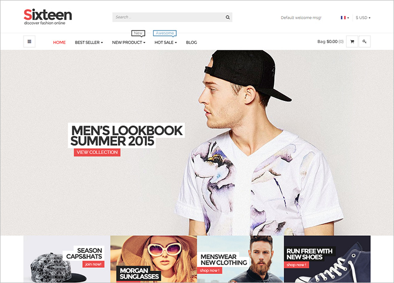 Responsive HTML Fashion Template
