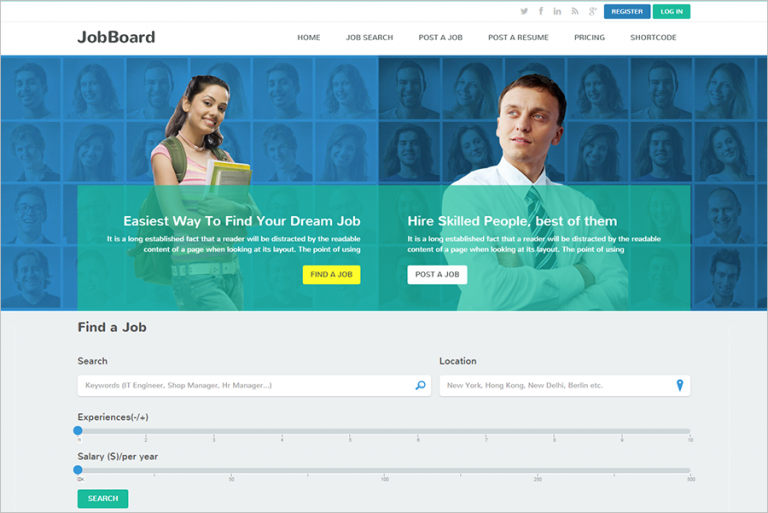 10+ Best Job Portal Templates || creative template