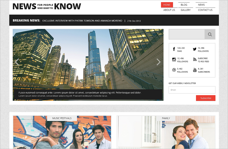 Responsive News Portal & Blog WordPress Theme