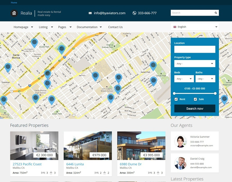 Responsive Real Estate Drupal Theme
