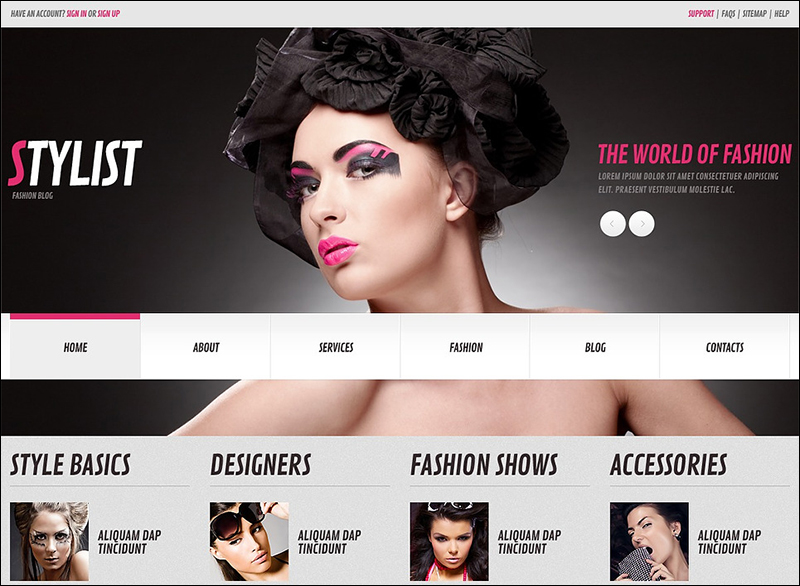Responsive WordPress Model Agency Theme
