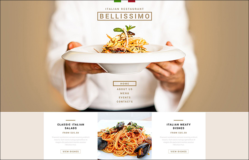 Restaurant Parallax Joomla Template