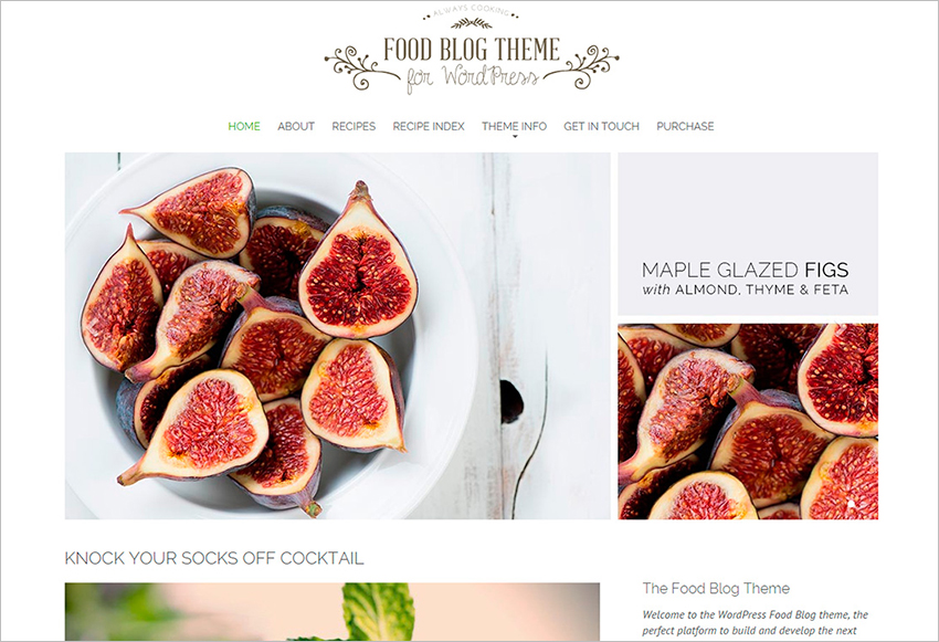 SEO Friendly Food Blog Theme