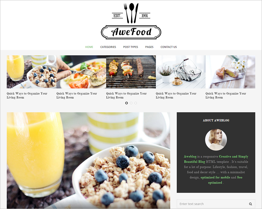 SEO Optimized Blog HTML Template