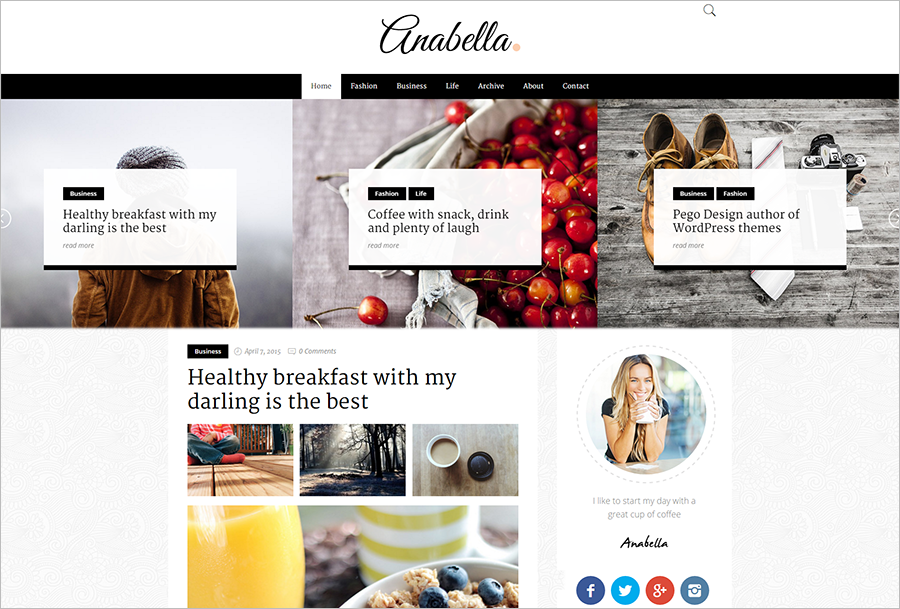SEO Optimized Personal Blogging WordPress Theme