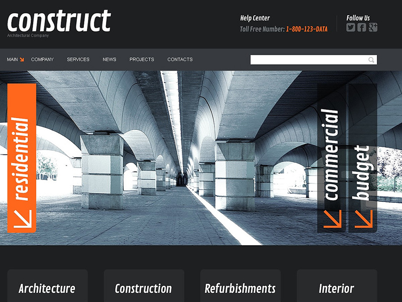 Serious Construction Joomla Template