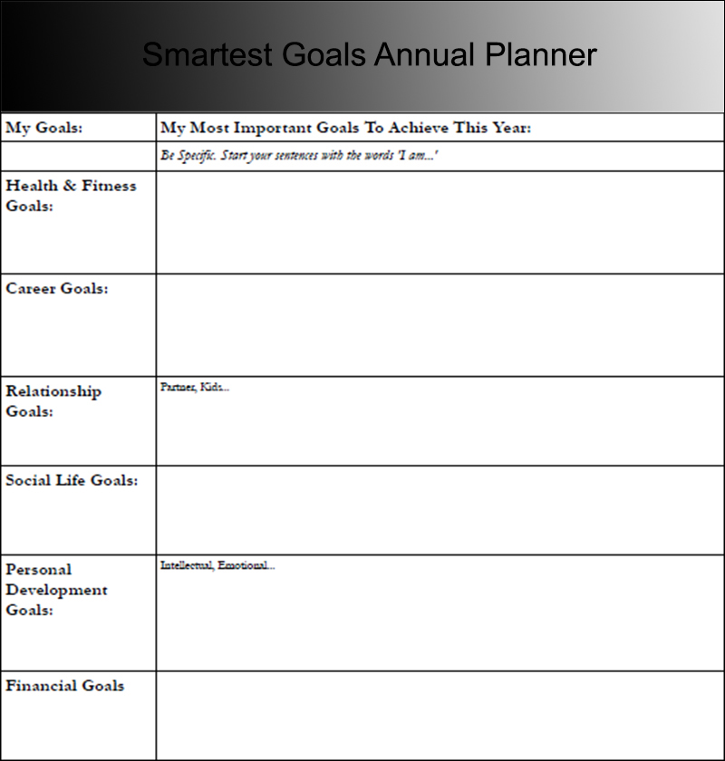 9+ Goal Sheet Templates Free PDF, Word, Excel Formats