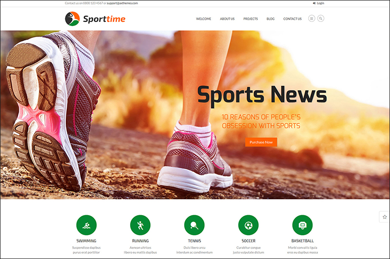 Sports & Gym WordPress Theme
