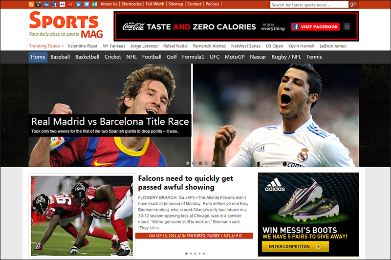 Sports Magazine WP Theme
