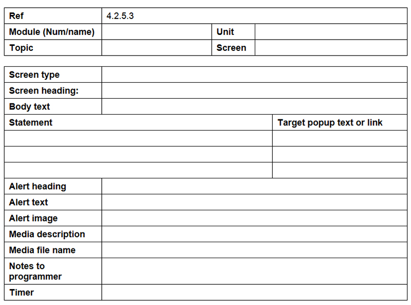 Storyboard Template Example