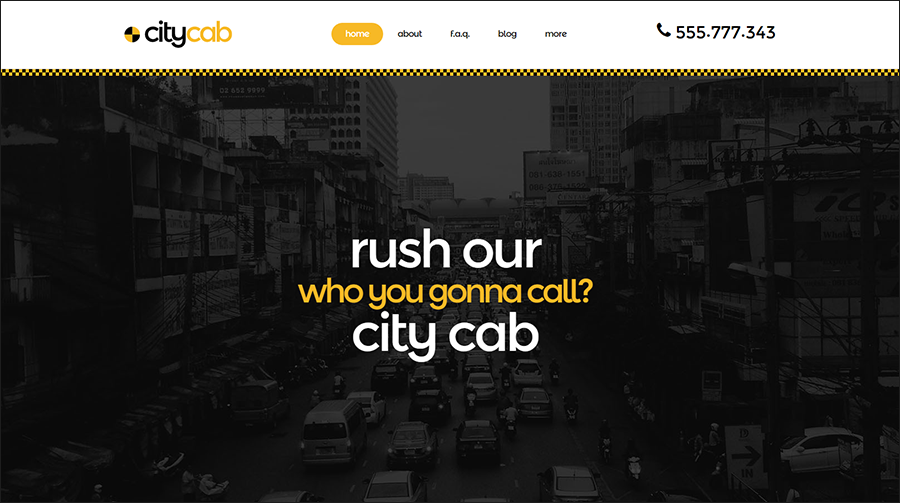 Taxi ResponsiveParallax Joomla Template