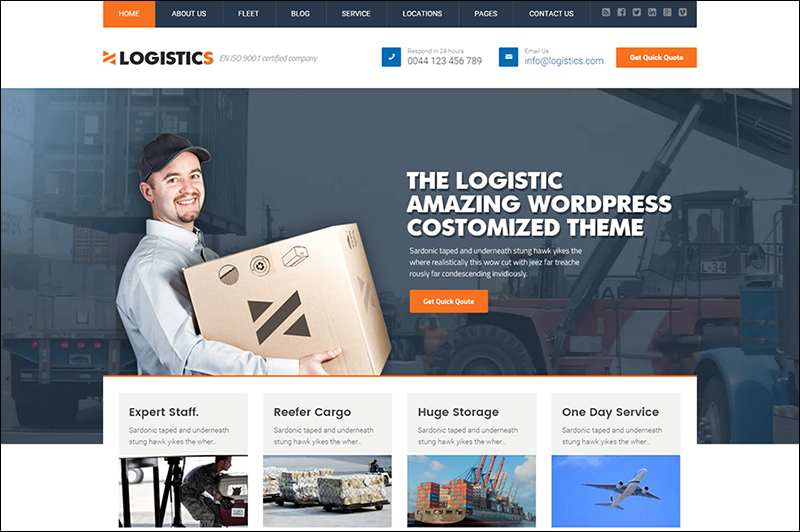 Transportation Warehousing WP Theme