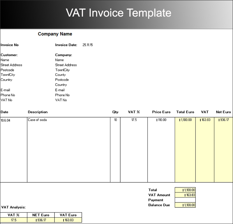 Invoice образец word