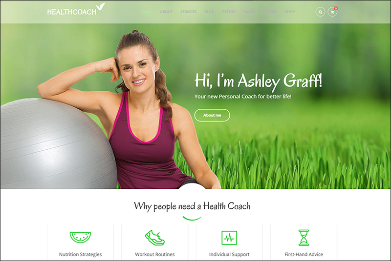 WP Theme For Healthy Life Coaching