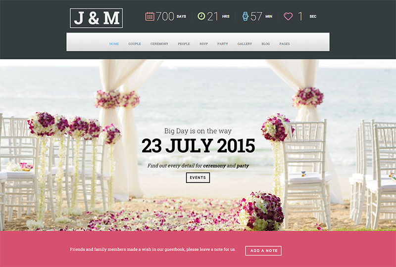 Wedding Suite WordPress Template
