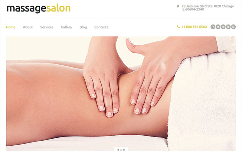 WordPress Responsive Massage Salon Theme