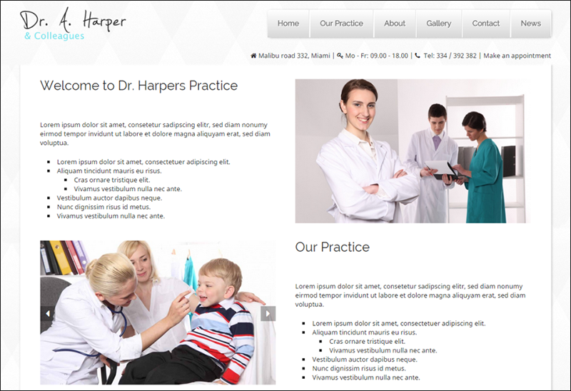 WordPress Theme For Doctors