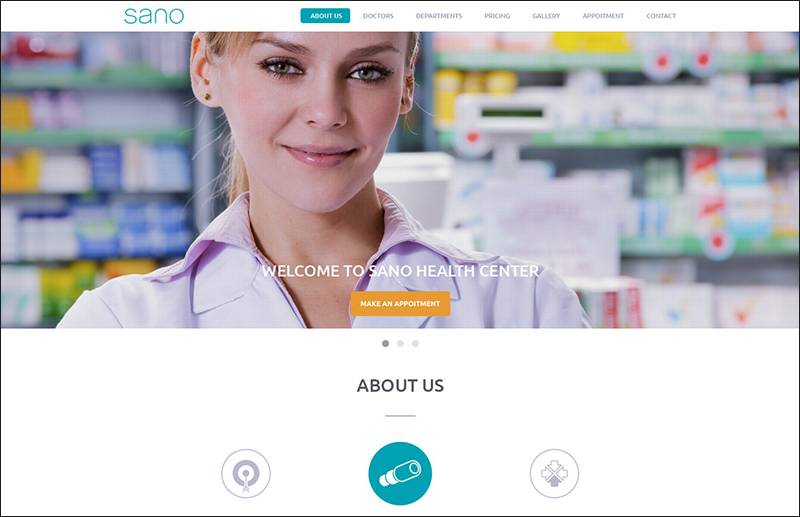 Wordpress One Page Medical Theme