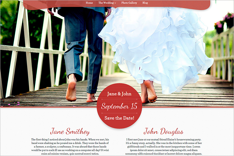 Wordpress Theme for Wedding Venue