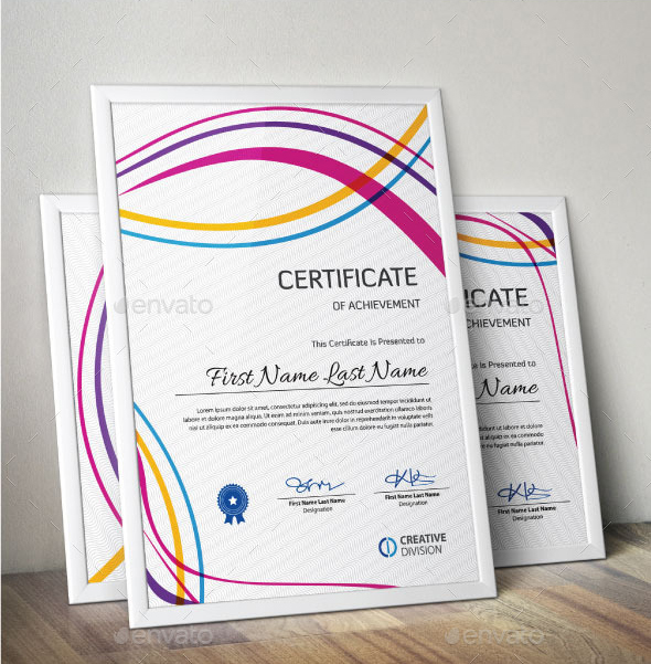 achievement award certificate template