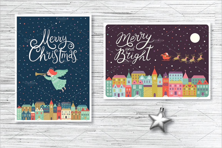 Christmas Card Thank You Card Design