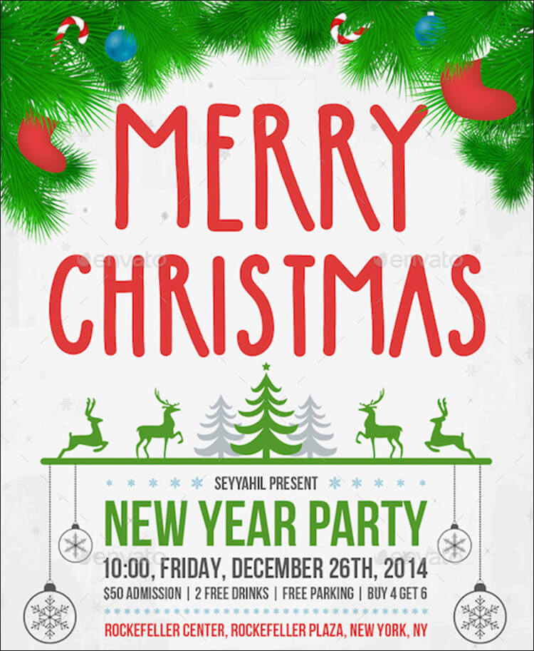 26 Christmas Poster Templates Free PSD EPS PNG Vector