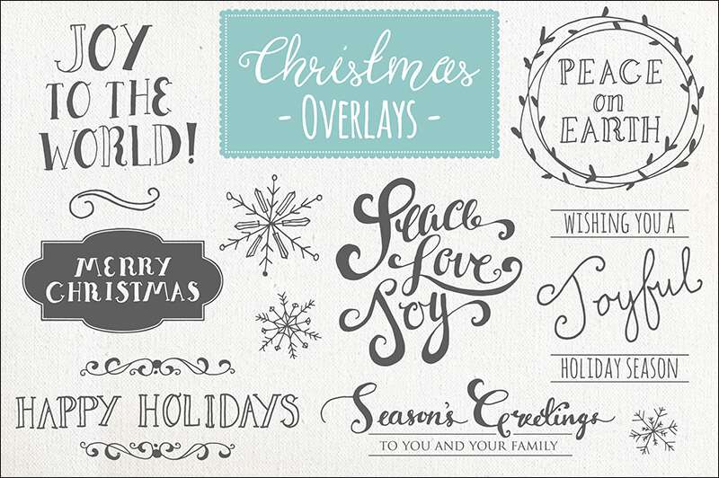 Christmas Overlays Vector