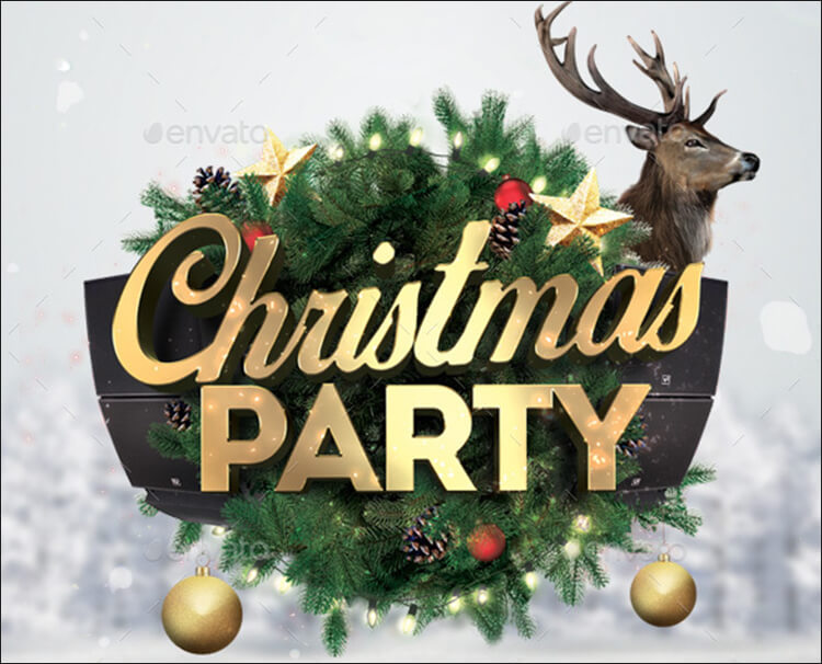 Christmas Party Flyer Desine