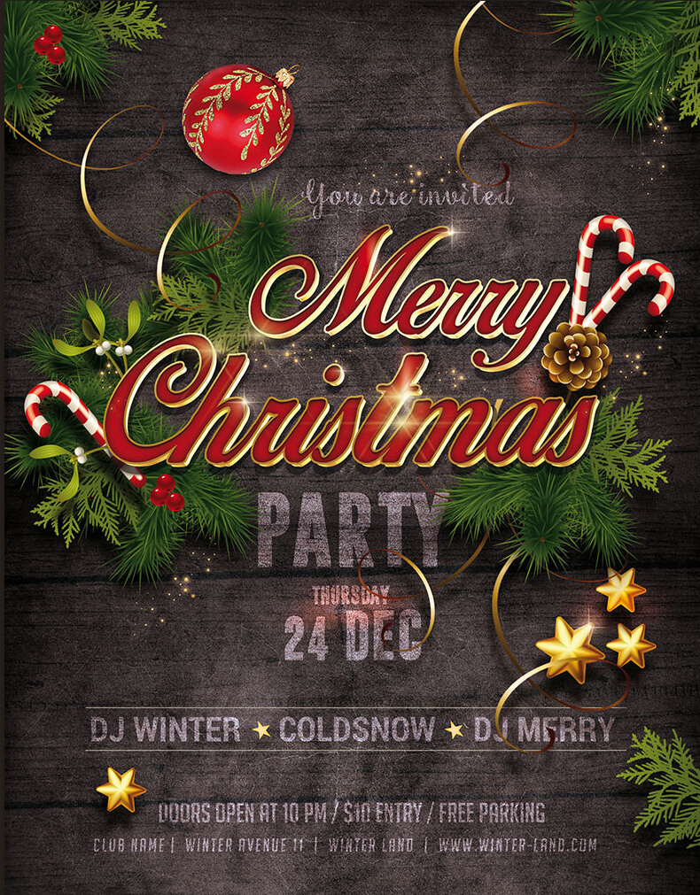 Christmas Party Model Flyer 