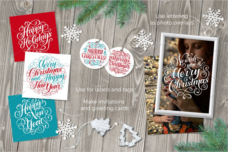 Christmas Thank You Card Word