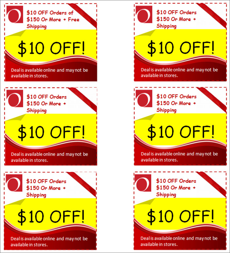 Discount Coupons Template