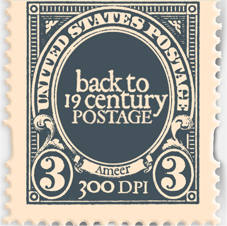 Old Postage Stamp Template