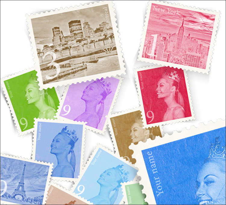 Postage Stamp Template