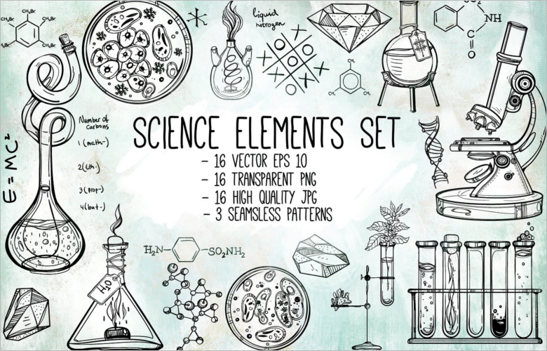 Scientific Research Poster Element SetÂ 