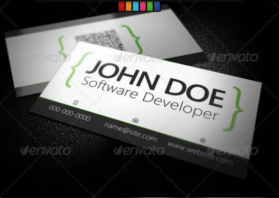 36+ Developer Business Card Templates PSD Designs