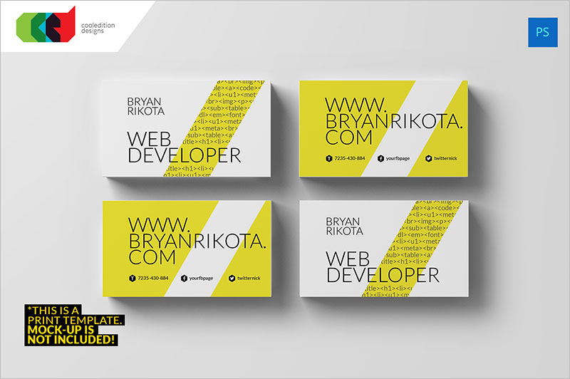 Web Developer Business Card