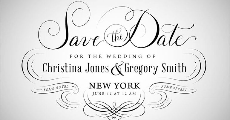 Save the date card templates