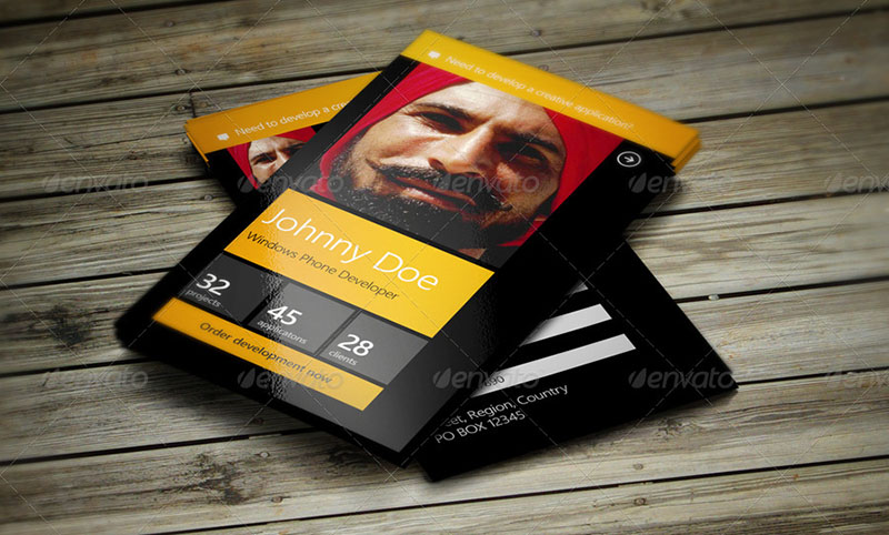 Windows Phone Developer Business Card
