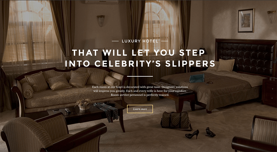 Hotels Bootstrap Website Template