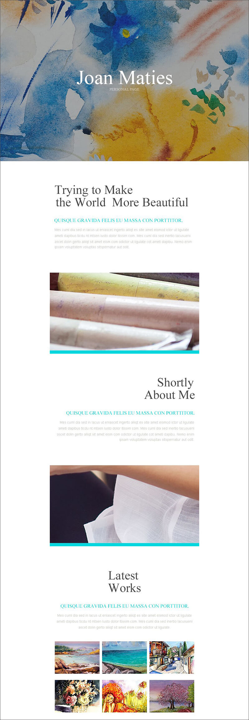 Personal Email Newsletter Template