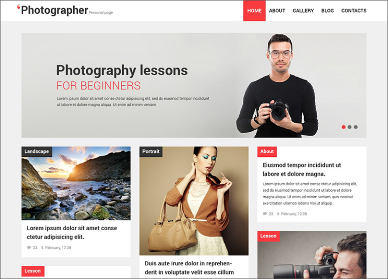 14+ Photography Blog Themes Free & Premium Templates